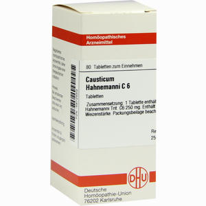 Causticum Hahnemanni C6 Tabletten  80 Stück - ab 0,00 €