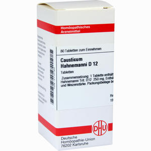 Causticum Hahnemanni D12 Tabletten 80 Stück - ab 8,02 €