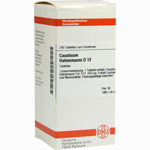 Causticum Hahnemanni D12 Tabletten  200 Stück - ab 0,00 &euro;