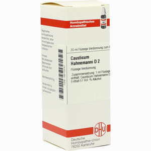 Causticum Hahnemanni D2 Dilution 20 ml - ab 10,76 €