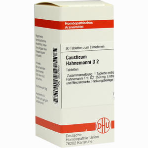 Causticum Hahnemanni D2 Tabletten 80 Stück - ab 0,00 &euro;