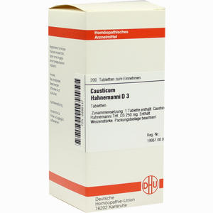 Causticum Hahnemanni D3 Tabletten 200 Stück - ab 0,00 €