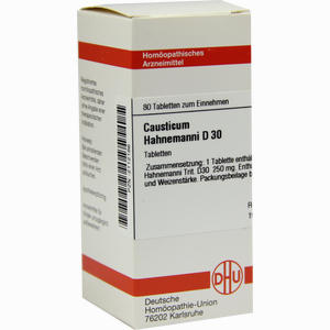 Causticum Hahnemanni D30 Tabletten 80 Stück - ab 8,41 €