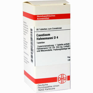 Causticum Hahnemanni D4 Tabletten 80 Stück - ab 8,01 €