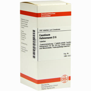 Causticum Hahnemanni D6 Tabletten 200 Stück - ab 0,00 &euro;