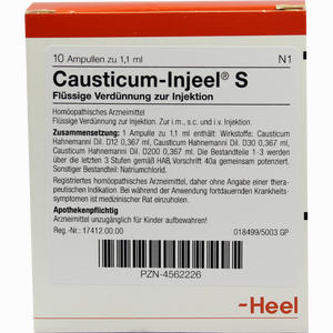 Causticum- Injeel S Ampullen  10 Stück - ab 17,71 €