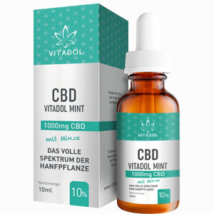 Cbd10% Bio Hanfextrakt Öl - Vitadol Mint  10 ml - ab 44,95 &euro;