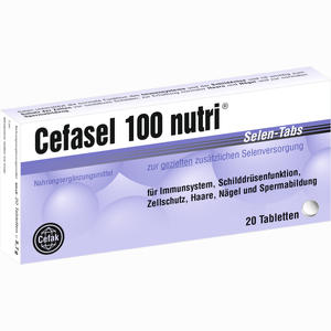 Abbildung von Cefasel 100 Nutri Selen- Tabs Tabletten 20 Stück