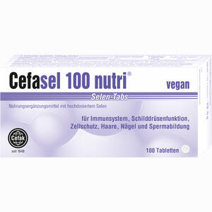 Abbildung von Cefasel 100 Nutri Selen- Tabs Tabletten 100 Stück