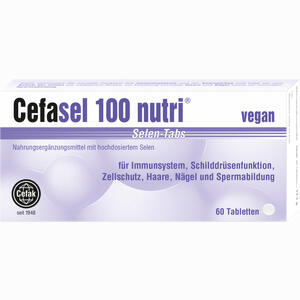 Cefasel 100 Nutri Selen- Tabs Tabletten 60 Stück - ab 14,89 €