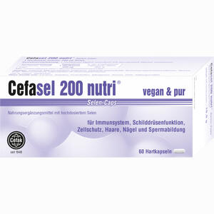 Cefasel 200 Nutri Selen- Caps Hartkapseln 60 Stück - ab 18,33 €
