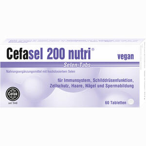 Cefasel 200 Nutri Selen- Tabs Tabletten 60 Stück - ab 17,92 €