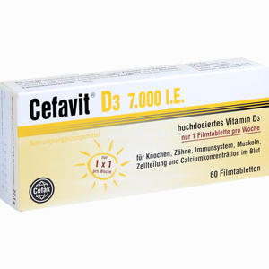 Cefavit D3 7.000 I.e. Filmtabletten 60 Stück - ab 13,85 €