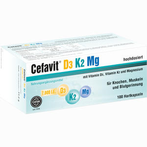 Cefavit D3 K2 Mg 7.000 I.e. Hartkapseln 100 Stück - ab 32,42 €