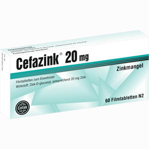 Cefazink 20mg Filmtabletten 60 Stück - ab 10,60 €