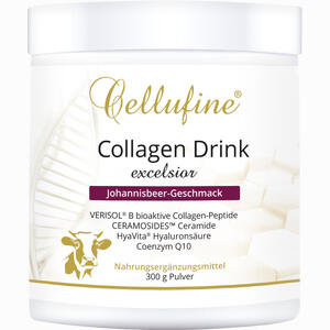 Cellufine Collagen Drink Exelsior Johannisbeer- Geschmack Pulver 300 g