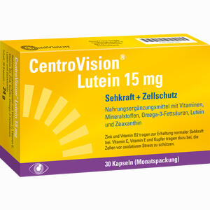 Centrovision Lutein 15 Mg Kapseln 30 Stück - ab 9,99 €