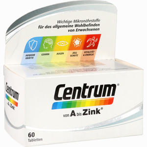 Centrum A Bis Zink Tabletten 60 Stück - ab 17,84 €