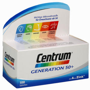 Centrum Generation 50+ Tabletten 100 Stück - ab 30,30 €