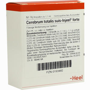 Cereberum Totalis Suis- Injeel Forte Ampullen  10 Stück - ab 0,00 &euro;