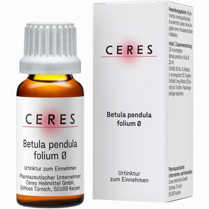 Ceres Betula Pendula Folium Urtinktur Tropfen 20 ml - ab 16,38 €