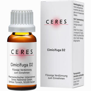 Ceres Cimicifuga D2 Dilution 20 ml - ab 10,55 €