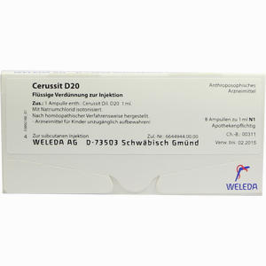 Cerussit D20 Ampullen 8 x 1 ml - ab 0,00 &euro;
