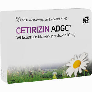Abbildung von Cetirizin- Adgc Filmtabletten 50 Stück Abbildung von Cetirizin- Adgc Filmtabletten 50 Stück