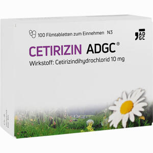 Cetirizin- Adgc Filmtabletten 100 Stück - ab 7,05 €