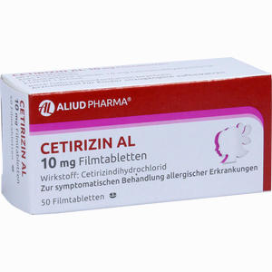Cetirizin Al 10 Mg Filmtabletten  50 Stück - ab 2,62 €