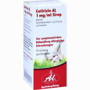 Cetirizin Al 1mg/ml Sirup  75 ml - ab 2,88 €