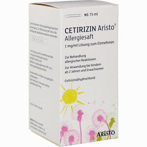 Cetirizin Aristo Allergiesaft 1 Mg/ml  75 ml Cetirizin Aristo Allergiesaft 1 Mg/ml  75 ml