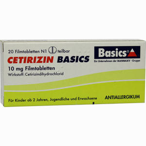 Cetirizin Basics Filmtabletten 20 Stück