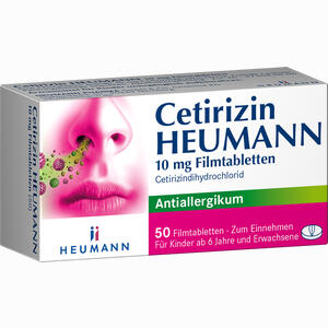 Cetirizin Heumann 10 Mg Filmtabletten  50 Stück - ab 5,05 €