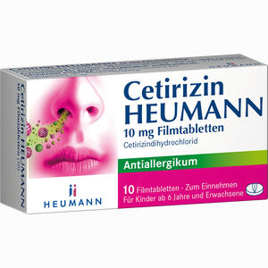 Cetirizin Heumann 10 Mg Filmtabletten  10 Stück - ab 1,43 €