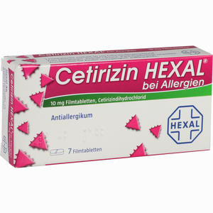Cetirizin Hexal bei Allergien Filmtabletten 7 Stück - ab 1,29 €