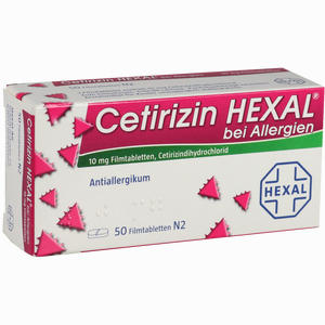 Cetirizin Hexal bei Allergien Filmtabletten 50 Stück - ab 5,95 €