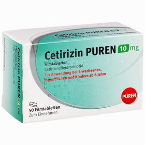 Cetirizin Puren 10 Mg Filmtabletten  50 Stück - ab 0,00 €
