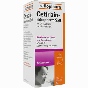 Abbildung von Cetirizin- Ratiopharm Saft  150 ml Abbildung von Cetirizin- Ratiopharm Saft  150 ml
