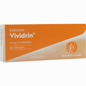 Cetirizin Vividrin 10mg Filmtabletten  7 Stück Cetirizin Vividrin 10mg Filmtabletten  7 Stück