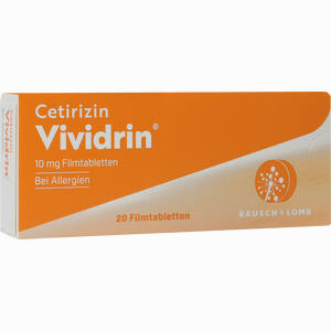 Cetirizin Vividrin 10mg Filmtabletten  20 Stück - ab 1,09 €