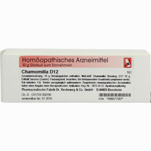 Chamomilla D12 Globuli Dr. Reckeweg & Co 10 g - ab 6,09 €