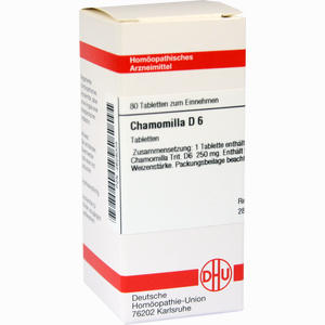 Chamomilla D6 Tabletten 80 Stück - ab 8,17 €