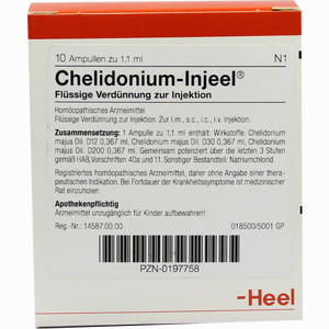 Chelidonium- Injeel Ampullen  10 Stück - ab 0,00 &euro;