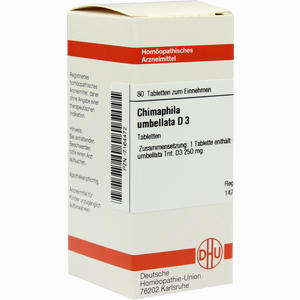 Chimaphila Umb D3 Tabletten 80 Stück - ab 0,00 &euro;