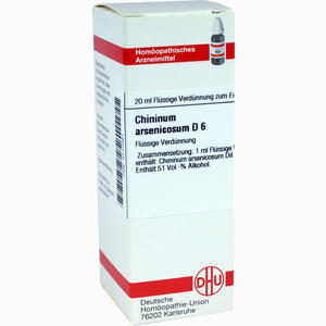 Chininum Arsen D6 Dilution 20 ml - ab 9,31 €
