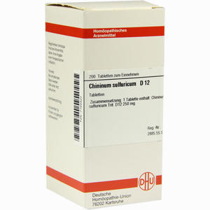 Chininum Sulf D12 Tabletten 200 Stück - ab 0,00 €