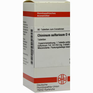 Chininum Sulf D4 Tabletten 80 Stück - ab 8,82 €