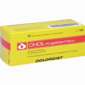 Chol Kugeletten Mono 10mg Tabletten  50 Stück - ab 0,00 &euro;