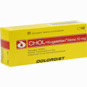 Chol Kugeletten Mono 10mg Tabletten 30 Stück - ab 0,00 &euro;